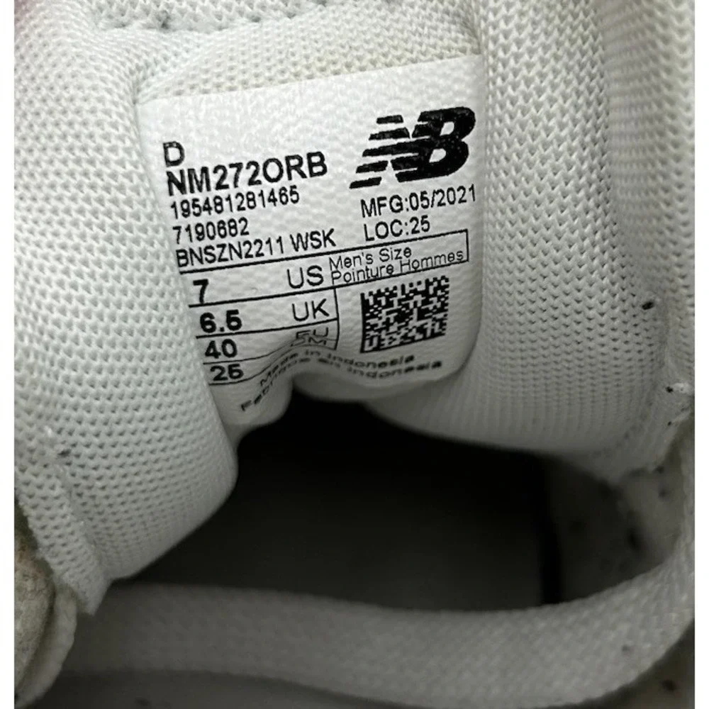 New Balance Numeric 272 Orange Blue‎ Size 7